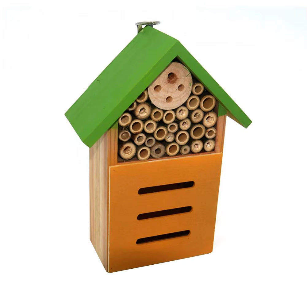 Durable Insect House Wooden Insect Bee House Honey Tools Wood Bee Breeding Shelter Garden Decoration Nests Box Insects Box