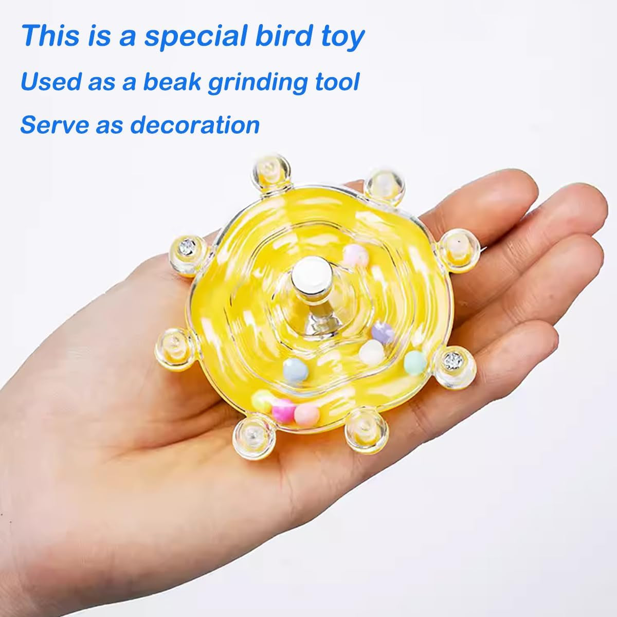 Windmill Roller Parrot Toy Bird Toys Bird Cage Accessories Parakeet Toy Chewing Hanging Toy for Conure Cockatiel Budgies Lovebird Parrotlet Sun Conure Budgie Mini Macaw Small Medium Birds
