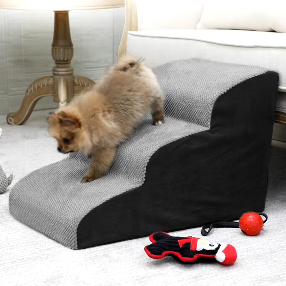 Triangular Medium Dog Cat House with Soft Plush Cat Sleeping Bed