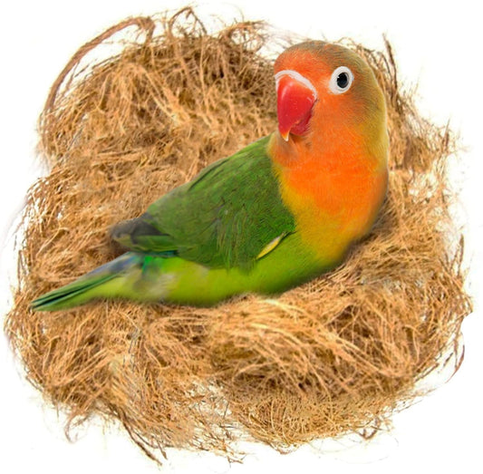 45G Finch Coconut Fiber, Loose Bedding Substrate for Birds Nest Cages, Nesting Material for Budgie Hummingbird Canary Parakeet