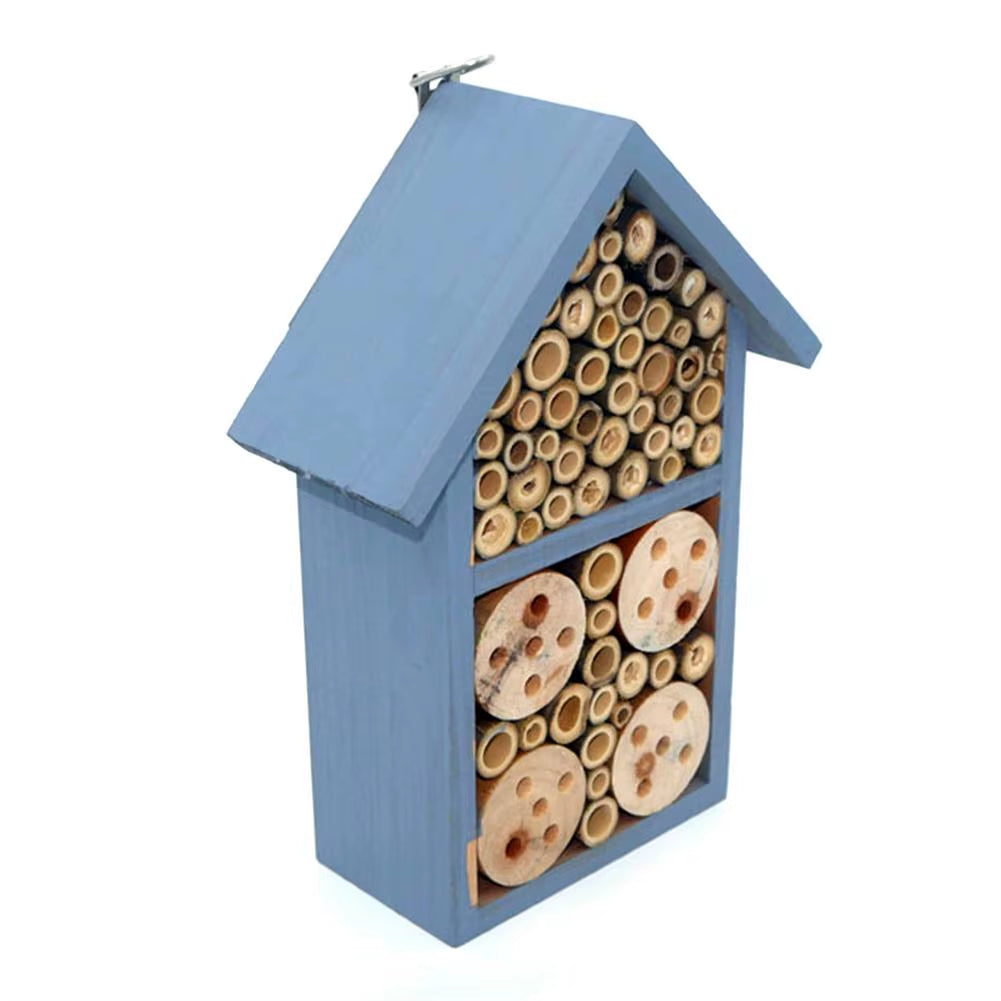 Durable Insect House Wooden Insect Bee House Honey Tools Wood Bee Breeding Shelter Garden Decoration Nests Box Insects Box