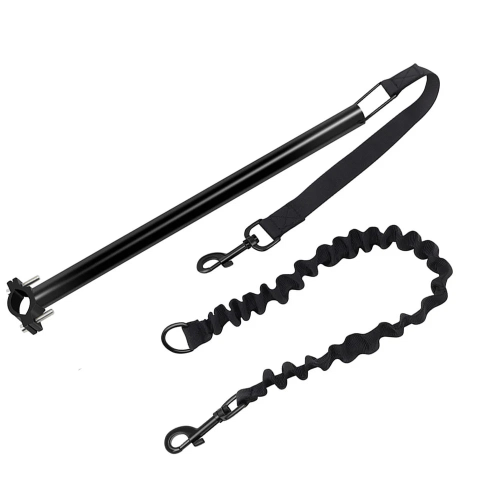 1 Set Bike Riding Dog Leash Retractable Durable Nylon Strap Bicycle Walking Pet Leash for Medium Dogs Dog Carrier Bag Attachment