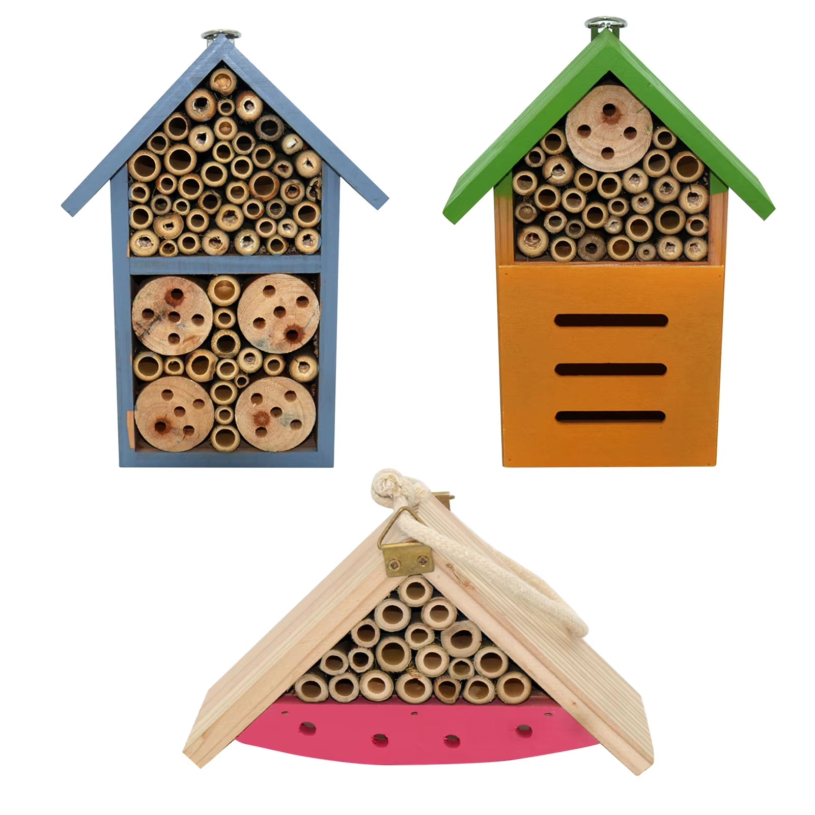 Durable Insect House Wooden Insect Bee House Honey Tools Wood Bee Breeding Shelter Garden Decoration Nests Box Insects Box