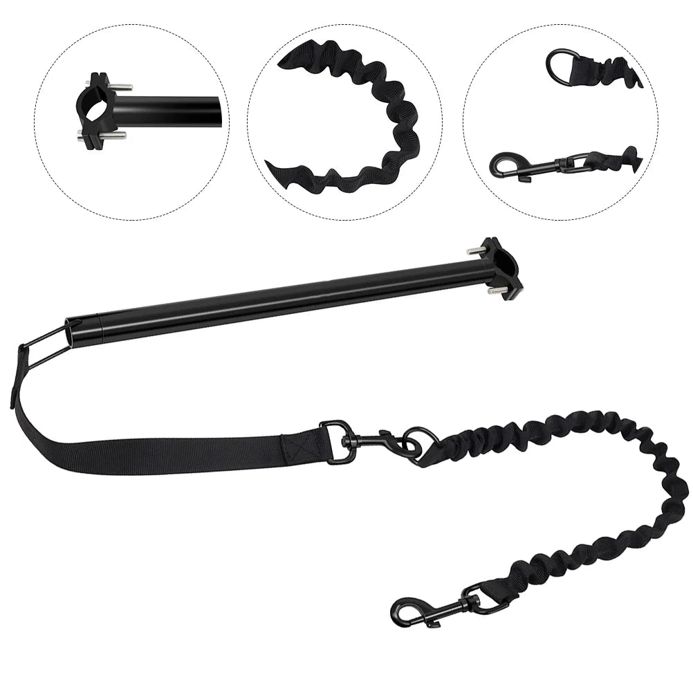 1 Set Bike Riding Dog Leash Retractable Durable Nylon Strap Bicycle Walking Pet Leash for Medium Dogs Dog Carrier Bag Attachment